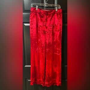 J. Crew Velvet Carolina Wide Leg Trousers